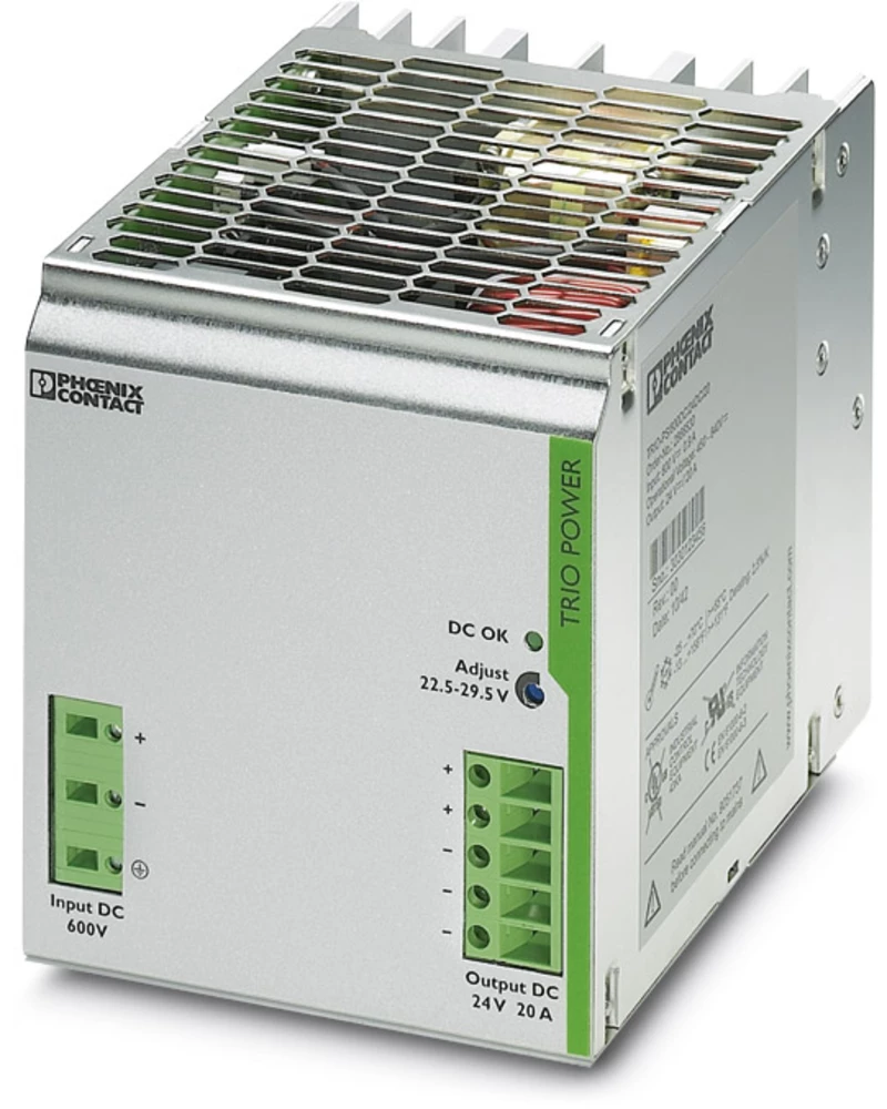 Adapter napajanja za profilne šine (DIN-letva) Phoenix Contact TRIO-PS/600DC/24DC/20 24 V/DC 20 A 480 W 1 x slika