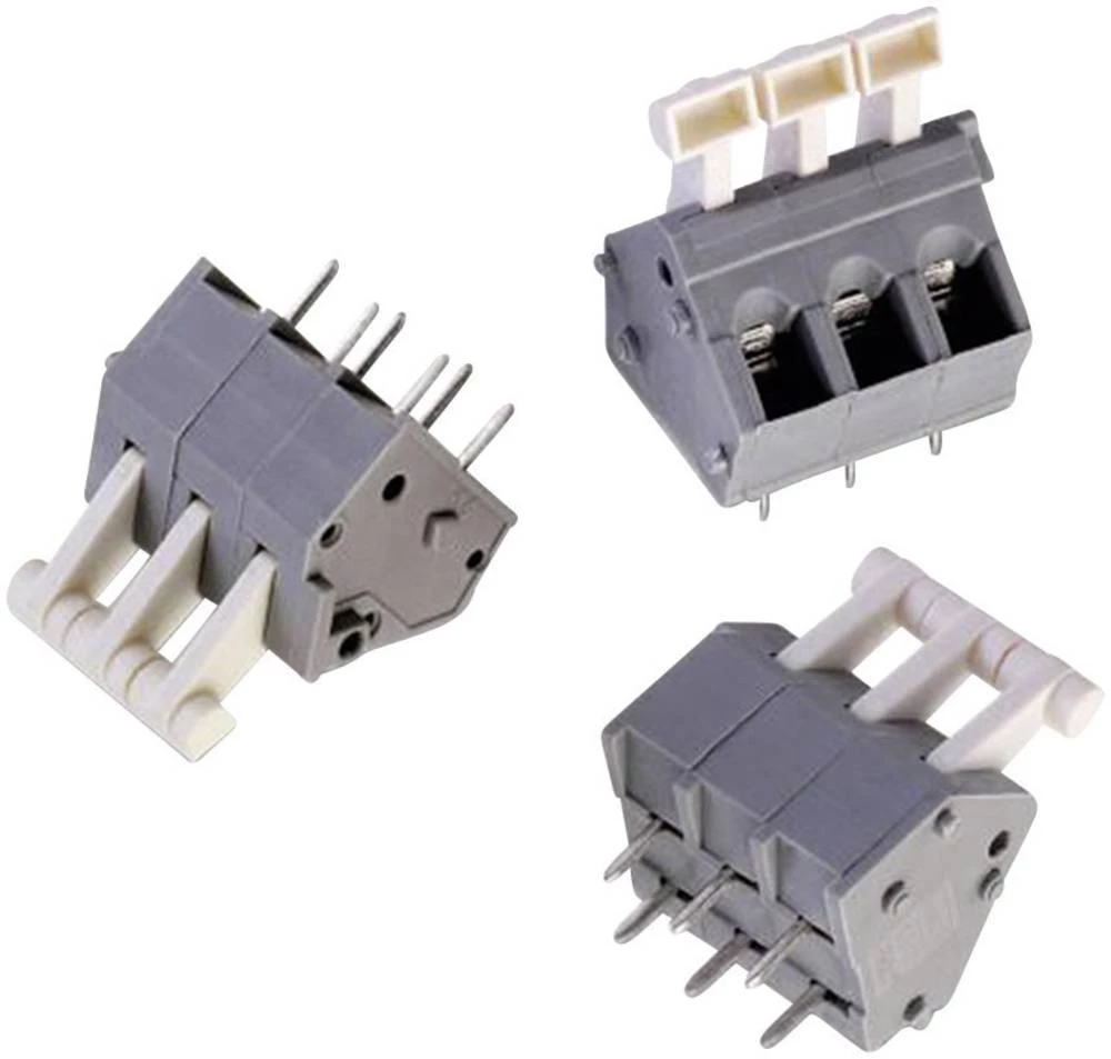 Opružna blok stezaljka 0.33 mm broj polova: 4 WR-TBL 4147 B Würth Elektronik sive, bijele boje 1 kom. slika