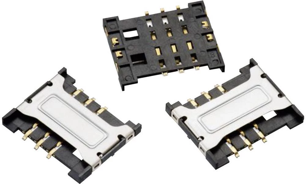 WR-CRD SIM utor za karticu, broj polova: 6, Würth Elektronik sadržaj: 1 kom slika