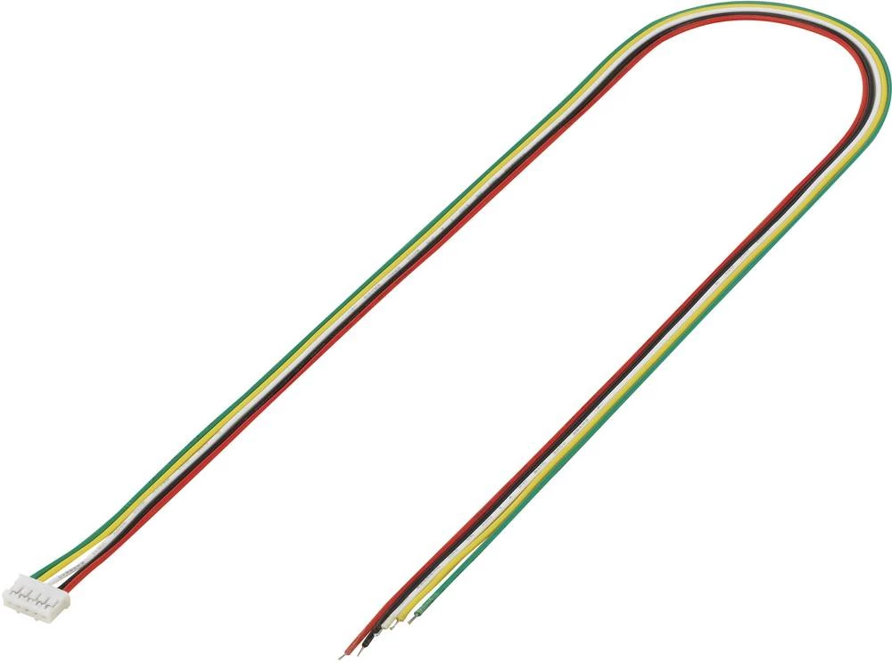 Konfekcionirana pramenka, ukupan broj polova: 5 TRU Components 1244001 mjere rastera: 2 mm 1 kom. slika