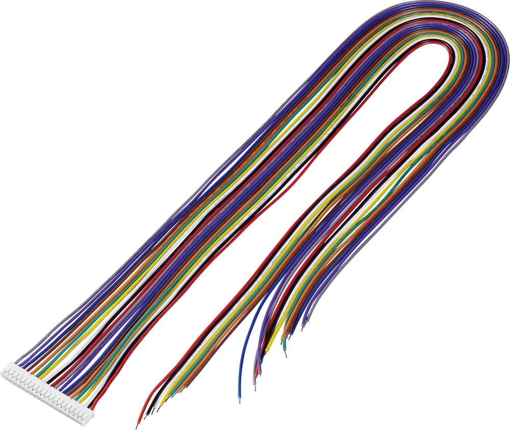 Konfekcionirana pramenka, ukupan broj polova: 20 TRU Components 1244002 mjere rastera: 2 mm 1 kom. slika