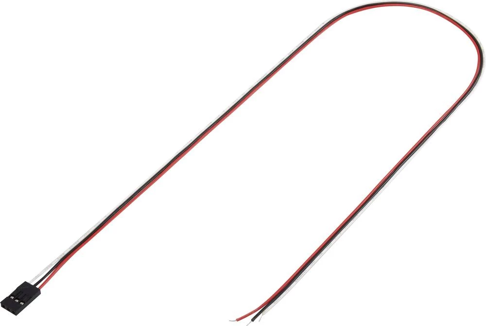 Konfekcionirana pramenka, ukupan broj polova: 3 TRU Components 1244003 mjere rastera: 2.54 mm 1 kom. slika