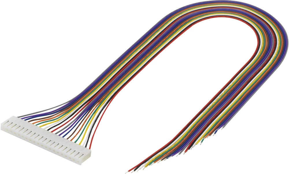 Konfekcionirana pramenka, ukupan broj polova: 20 TRU Components 1244011 mjere rastera: 3.96 mm 1 kom. slika