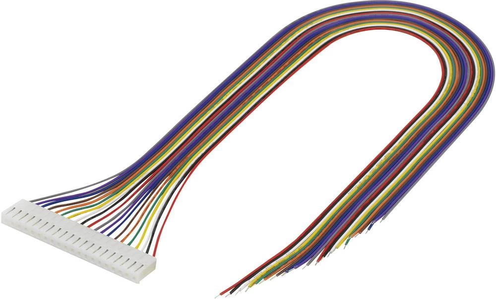 Konfekcionirana pramenka, ukupan broj polova: 10 TRU Components 1282818 mjere rastera: 3.96 mm 1 kom. slika