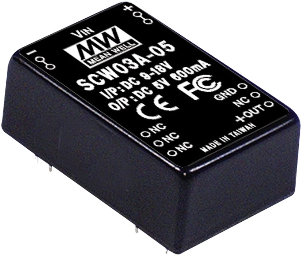 DC/DC pretvarač Mean Well SCW03A-12 250 mA slika