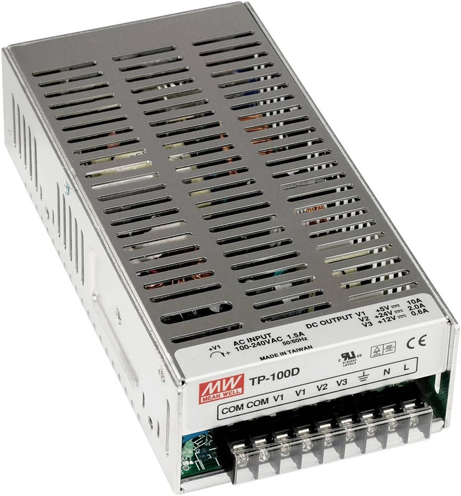 AC/DC modul napajanja, zatvoreni Mean Well TP-100D 105 W slika