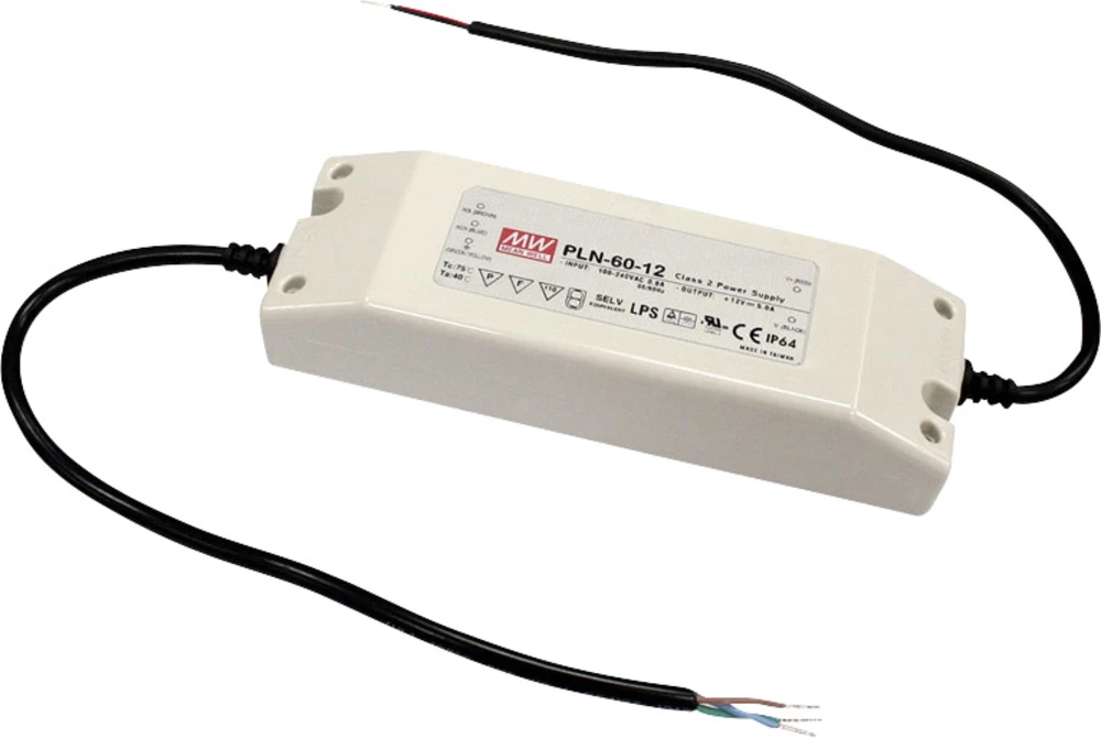 LED poganjač, konstantna struja Mean Well PLN-60-48 62 W (maks.) 1.3 A 33.6 - 48 V/DC mogućnost prigušivanja slika
