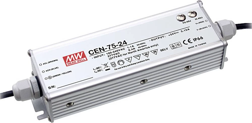 LED poganjač, LED Trafo, konstantni napon, konstantna struja Mean Well CEN-75-48 75 W (maks.) 0 - 1.57 A 36 - 48 V/DC PFC-krug, slika