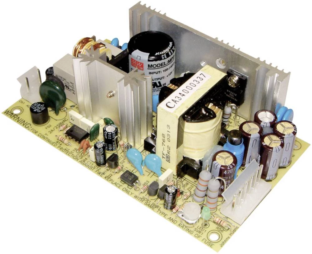 AC/DC modul napajanja, otvoreni okvir Mean Well MPT-65A slika