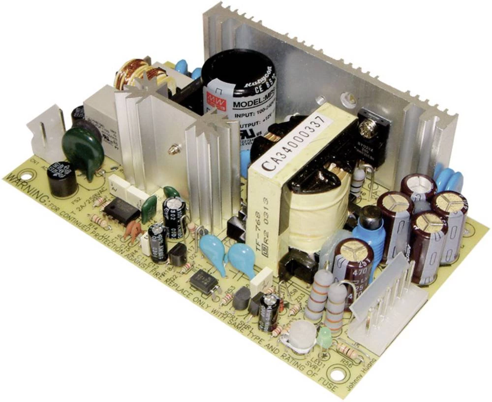 AC/DC modul napajanja, otvoreni okvir Mean Well MPS-65-15 slika