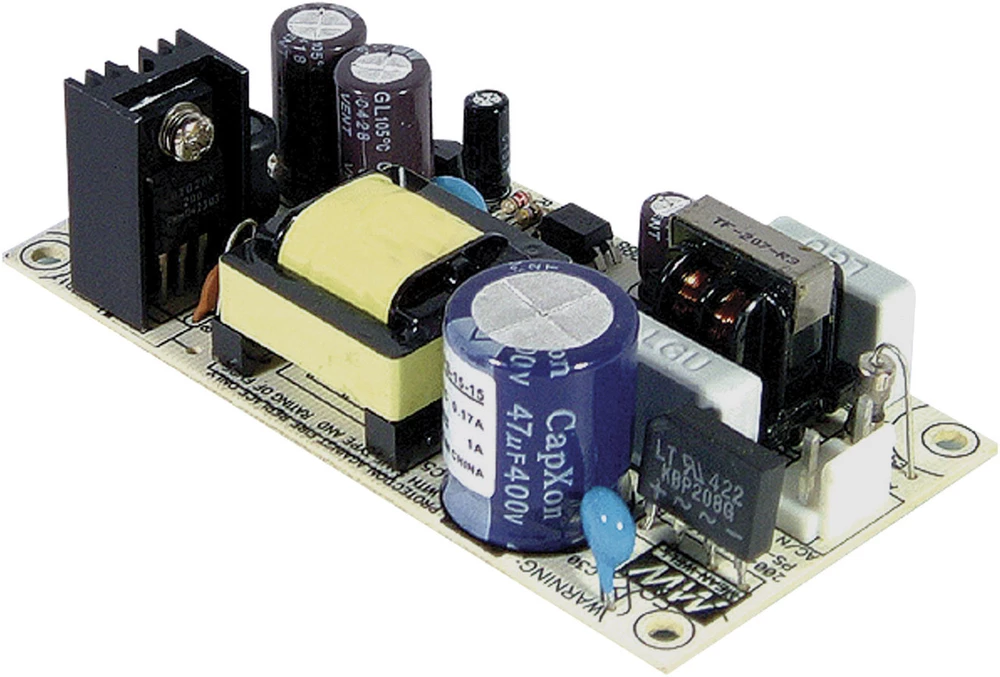AC/DC modul napajanja, otvoreni okvir Mean Well PS-15-15 15 V/DC 1 A slika