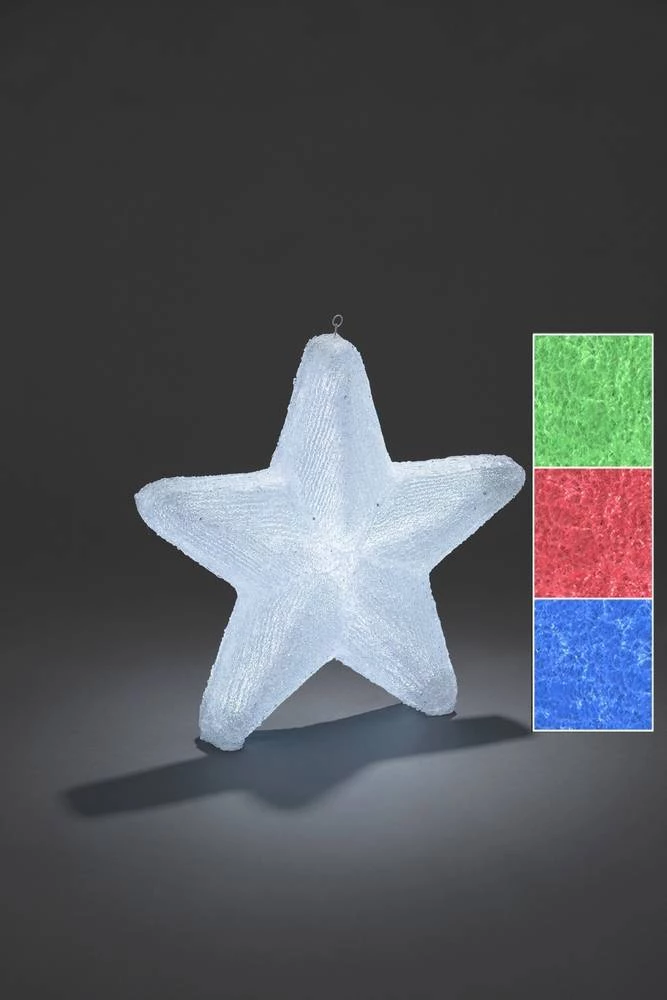Akrilna figura zvijezda LED Konstsmide 6129-500 bijela slika