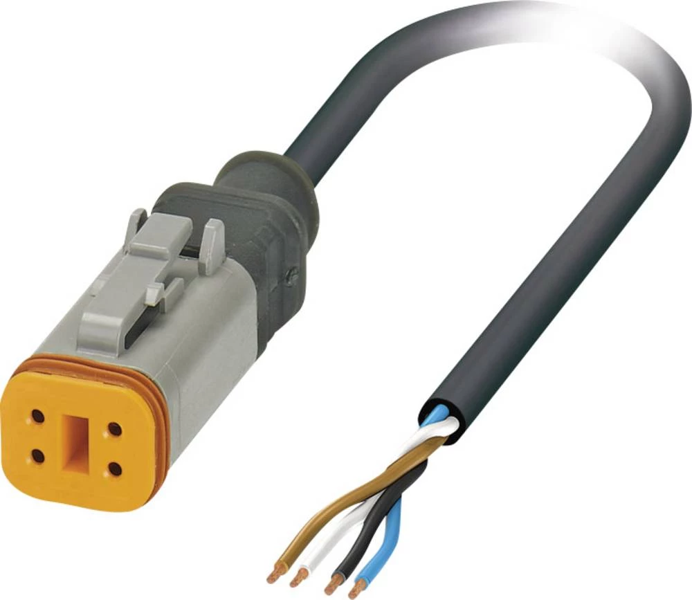 Senzorski/aktorski kabel, slobodni kraj kabela, ravna utičnica DT06-4S broj polova: 4 SAC-4P- 1,5-PUR/DTFS Phoenix Contact sadrž slika