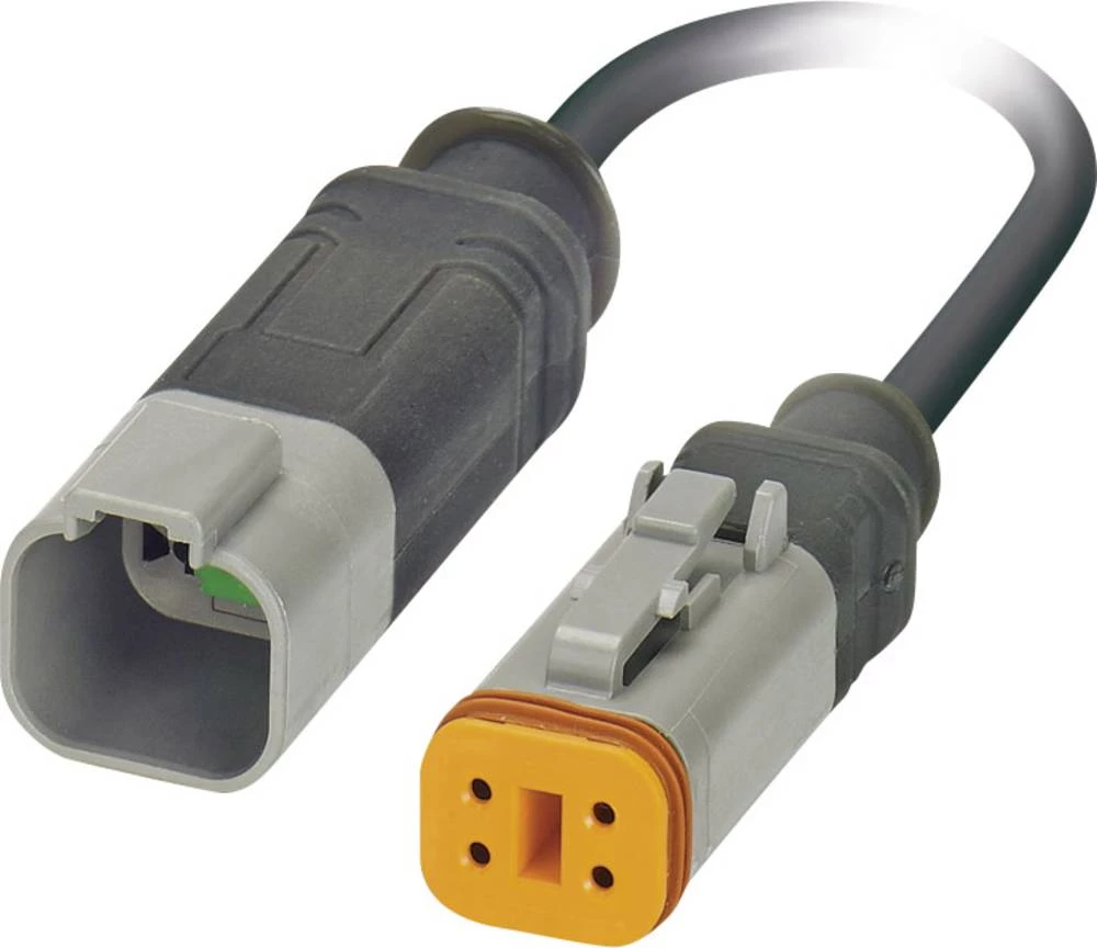 Senzorski/aktorski kabel, utikač gerade DT04-4P, ravna utičnica DT06-4S broj polova: 4 SAC-4P-DTMS/ 0,6-PUR/DTFS Phoenix Contact slika