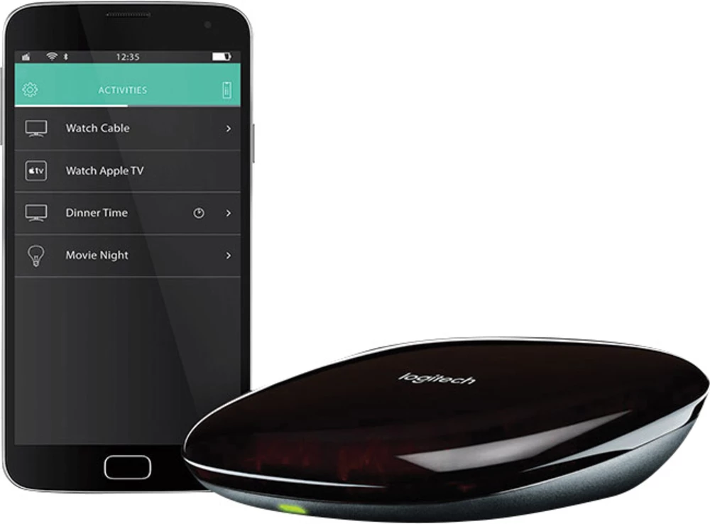 Daljinski upravljač Harmony HUB Logitech IC, Bluetooth®, WLAN crna slika