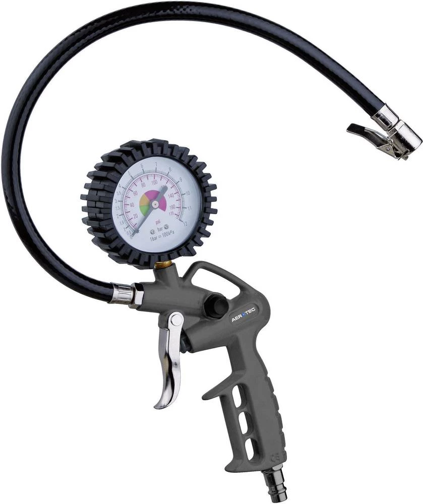 Pištolj za pumpanje guma 10 bara Aerotec kalibriran prema ISO standardu slika