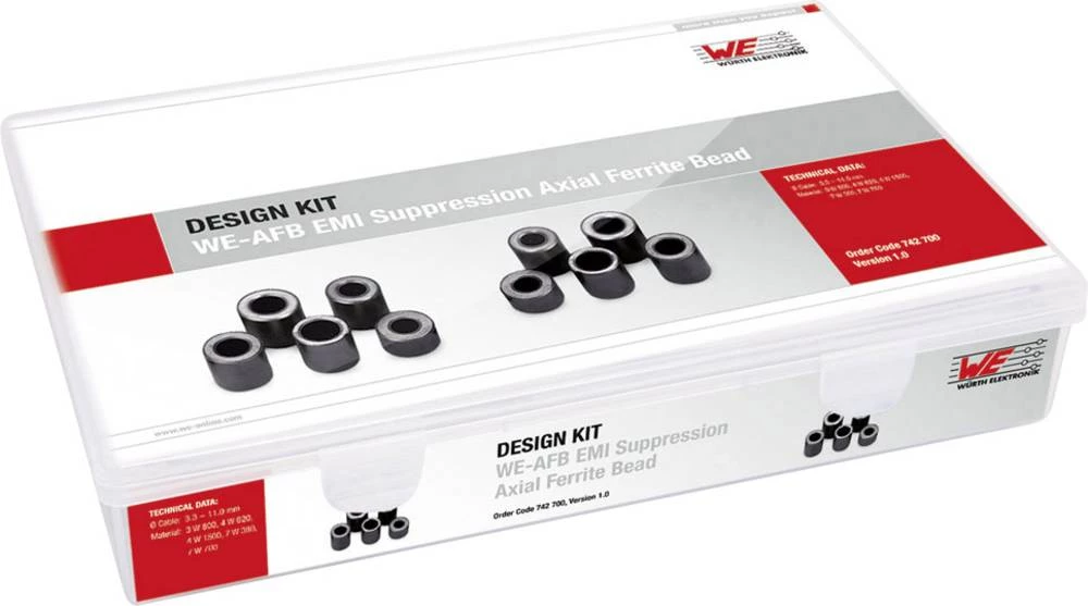 Dizajnerski komplet ferita Würth Elektronik WE-AFB 742 700 63 dijelova slika