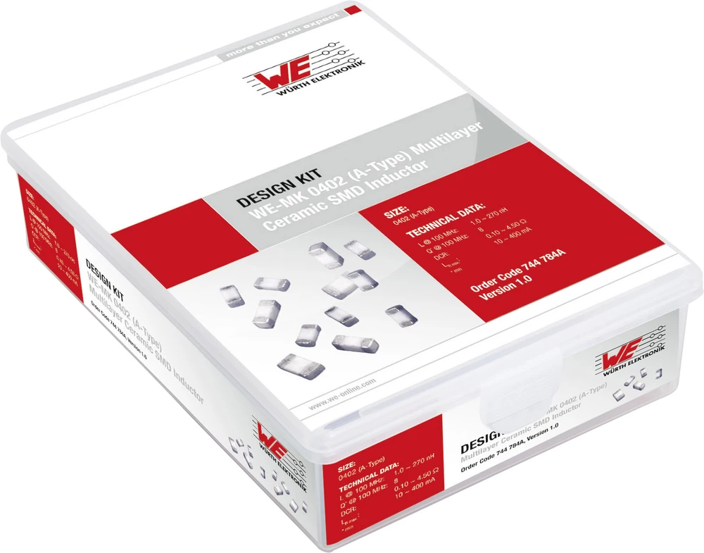 Dizajnerski komplet prigušnica Würth Elektronik WE-MK 744784A 900 kom. slika