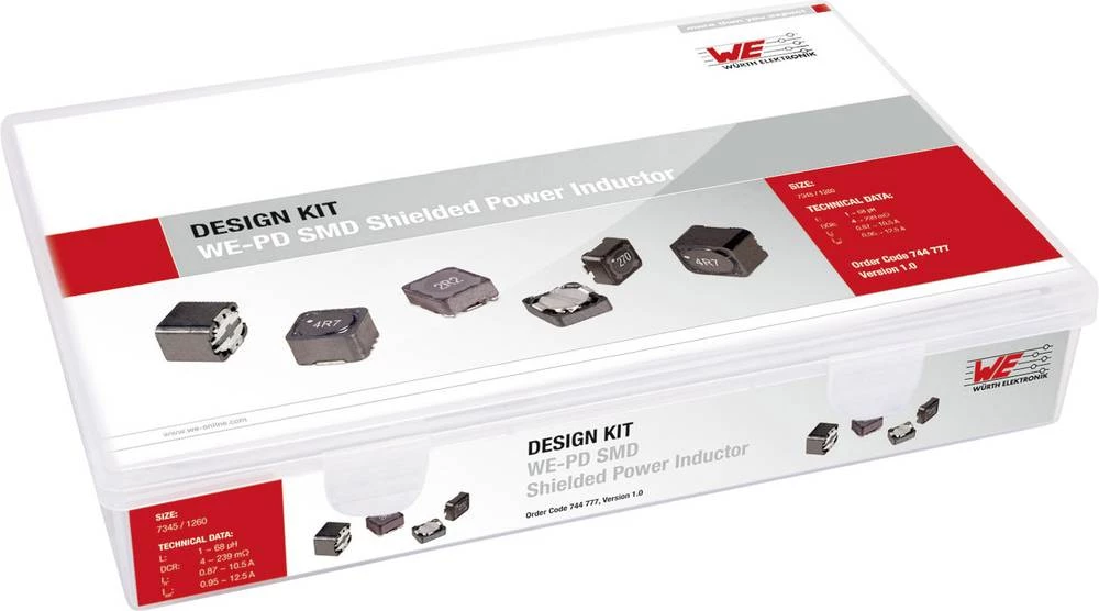 Dizajnerski komplet prigušnica Würth Elektronik WE-PD 744 777 175 kom. slika