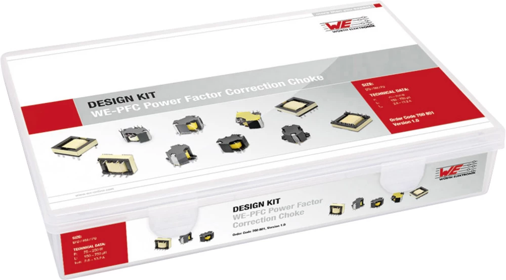 Dizajnerski komplet prigušnica Würth Elektronik WE-PFC 760 801 32 kom. slika