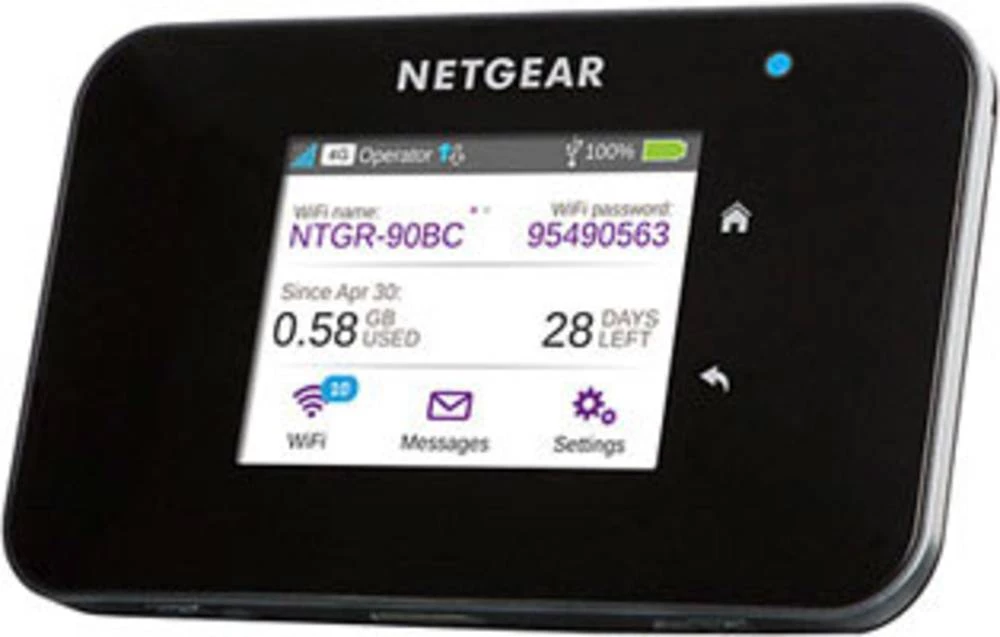 Netgear AirCard 810 mobilna 4G-WLAN pristupna točka do 15 uređaja 600 MBit/s crne boje slika