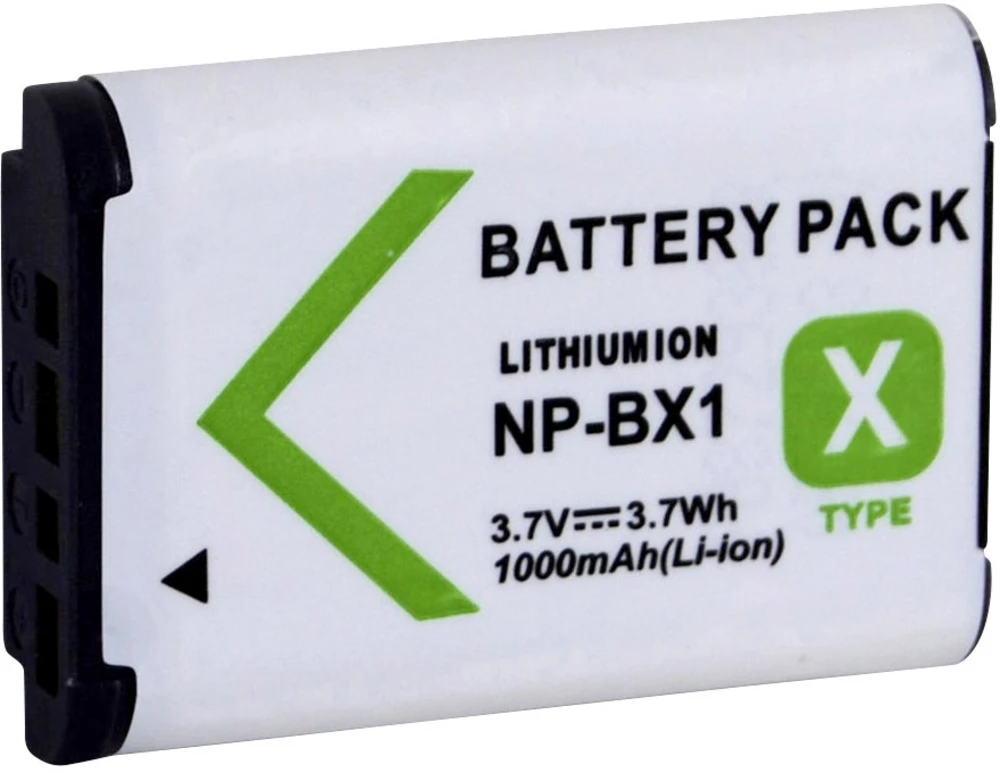 Baterija za kameru Conrad energy zamjenjuje originalnu bateriju NP-BX1 3.7 V 1000 mAh slika
