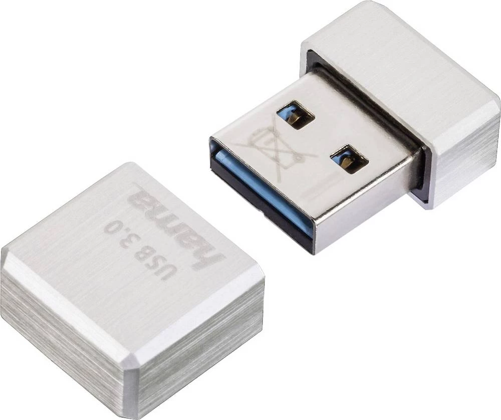 USB stik Micro Cube 124169 Hama 32 GB USB 3.0, srebrna slika