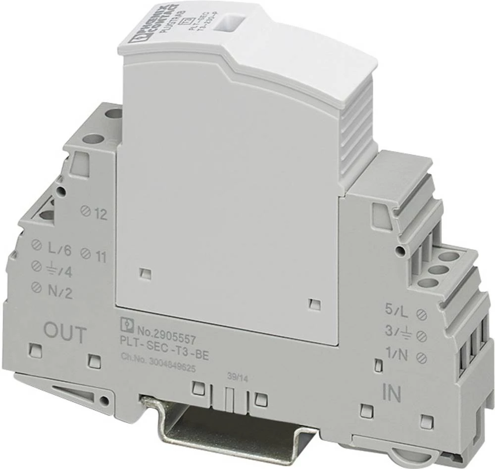 Prenaponska zaštita za razvodni ormar, zaštita od prenapona za: razvodni ormar Phoenix Contact PLT-SEC-T3-60-FM 2905225 2 kA slika