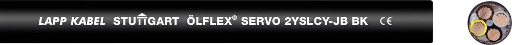Kabel za upravljanje servo motora ÖLFLEX® SERVO 2YSLCY-JB 4 G 16 mm crne boje LappKabel 1136455/500 500 m slika