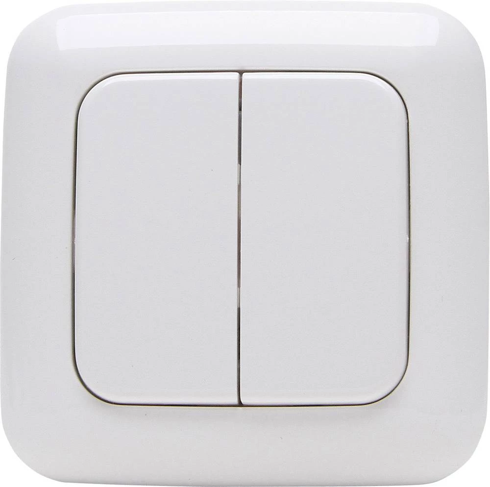 Bežični zidni prekidač Free Control 4-kanalni arktički bijela slika