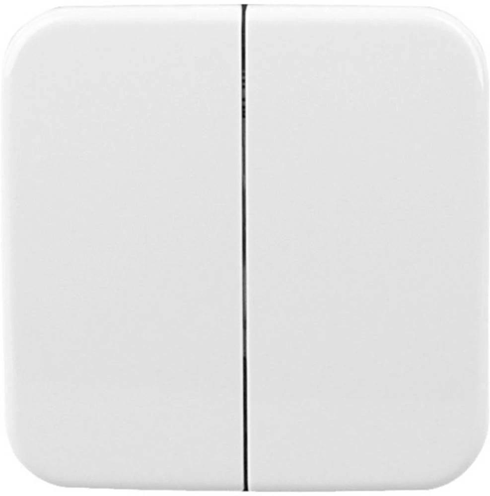 Dvostruki ozibni prekidač Free Control arktički bijela slika