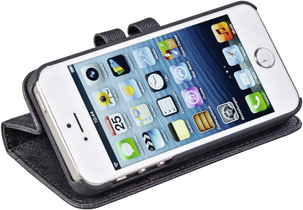 Preklopni etui za iPhone Hama 2in1 za: Apple iPhone 5, Apple iPhone 5S, Apple iPhone SE, crna slika