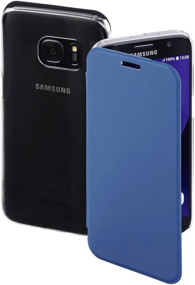 Preklopni etui za pametni telefon "Clear" Hama za: Samsung Galaxy S7 tamnoplava slika