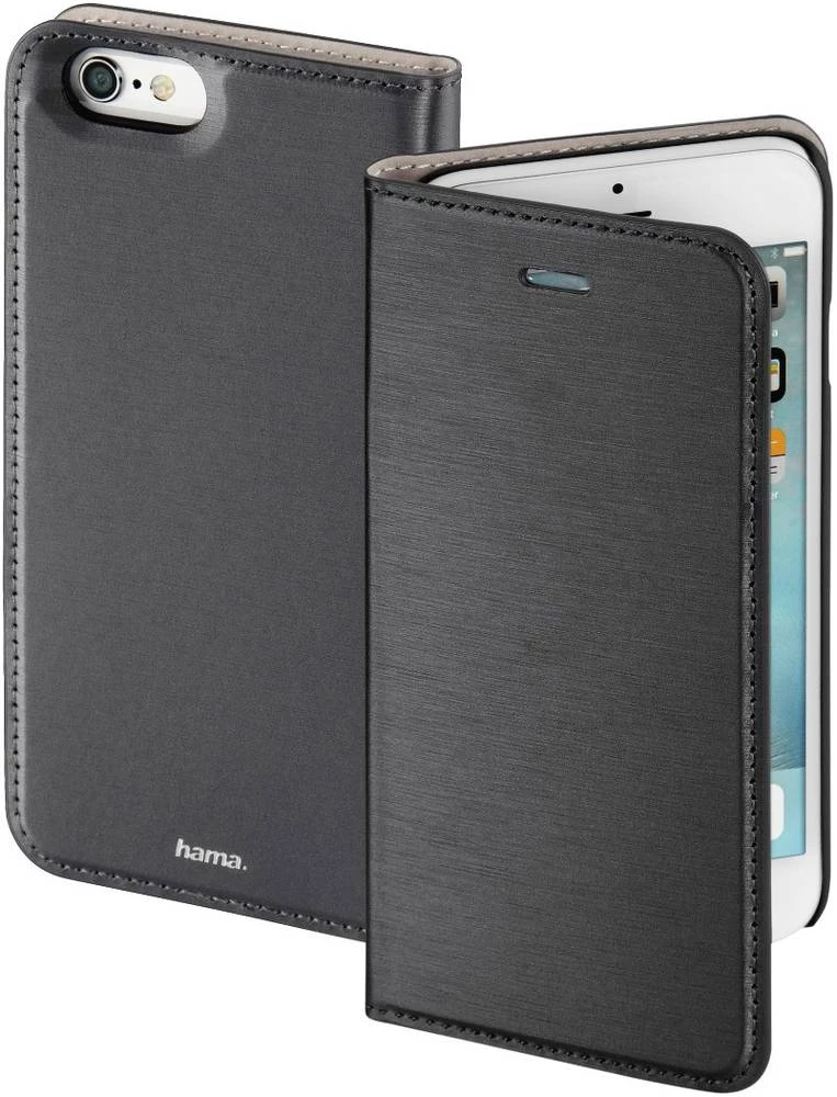 Preklopni etui za iPhone Hama Slim za: Apple iPhone 6S, tamnosiva slika