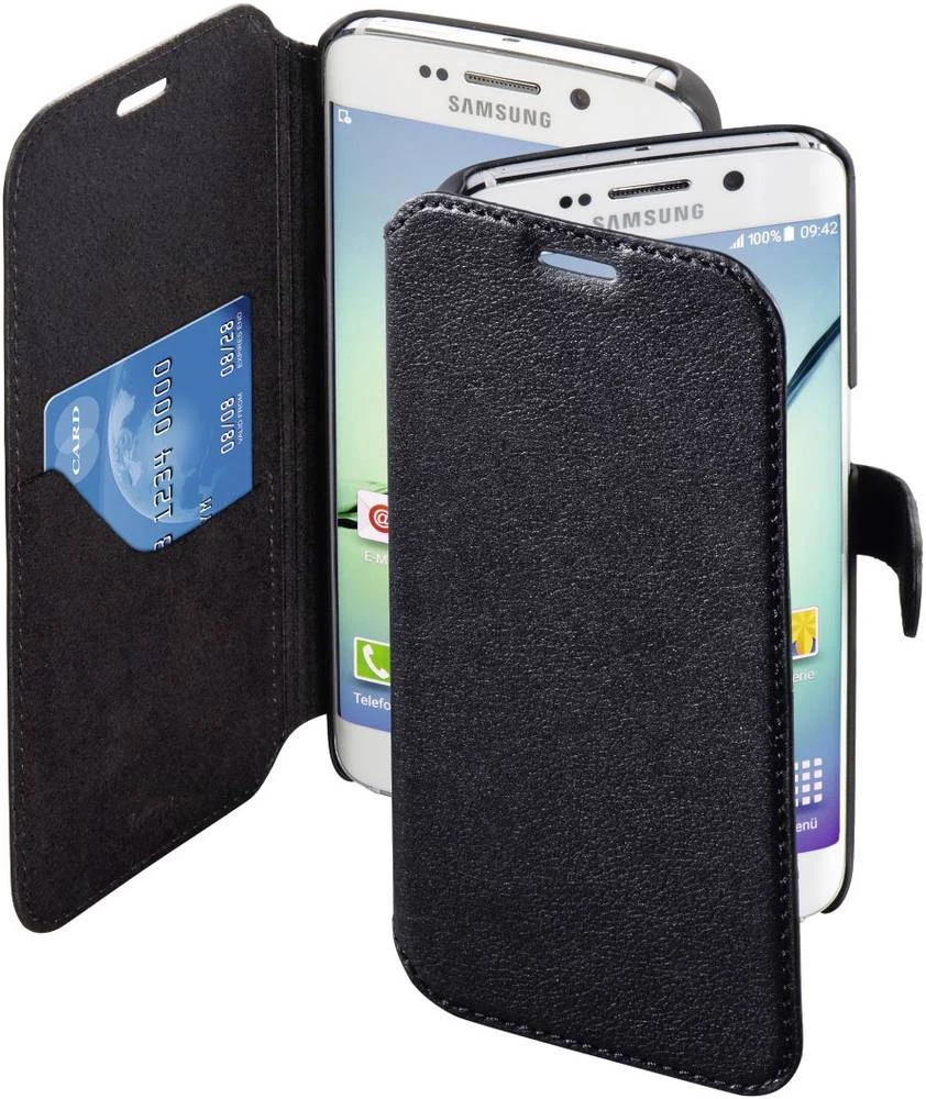 Preklopni etui za pametni telefon "Prime Line" Hama za: Samsung Galaxy S6 Edge crna slika
