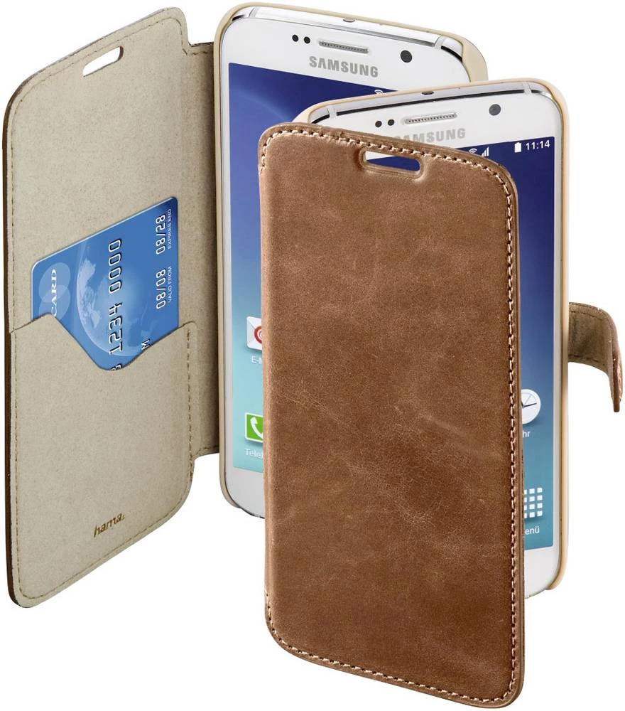 Preklopni etui za pametni telefon "Prime Line" Hama za: Samsung Galaxy S6 smeđa slika