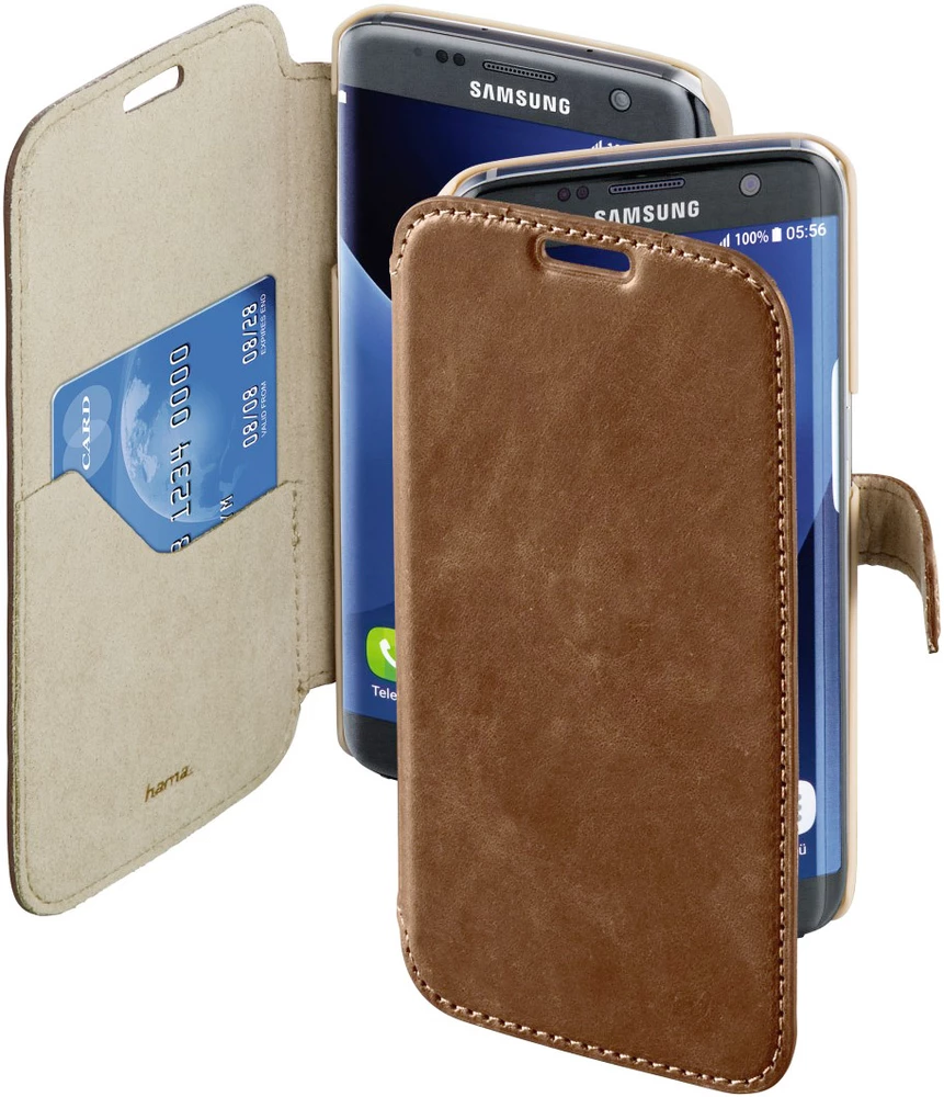 Preklopni etui za pametni telefon "Prime Line" Hama za: Samsung Galaxy S7 Edge smeđa slika