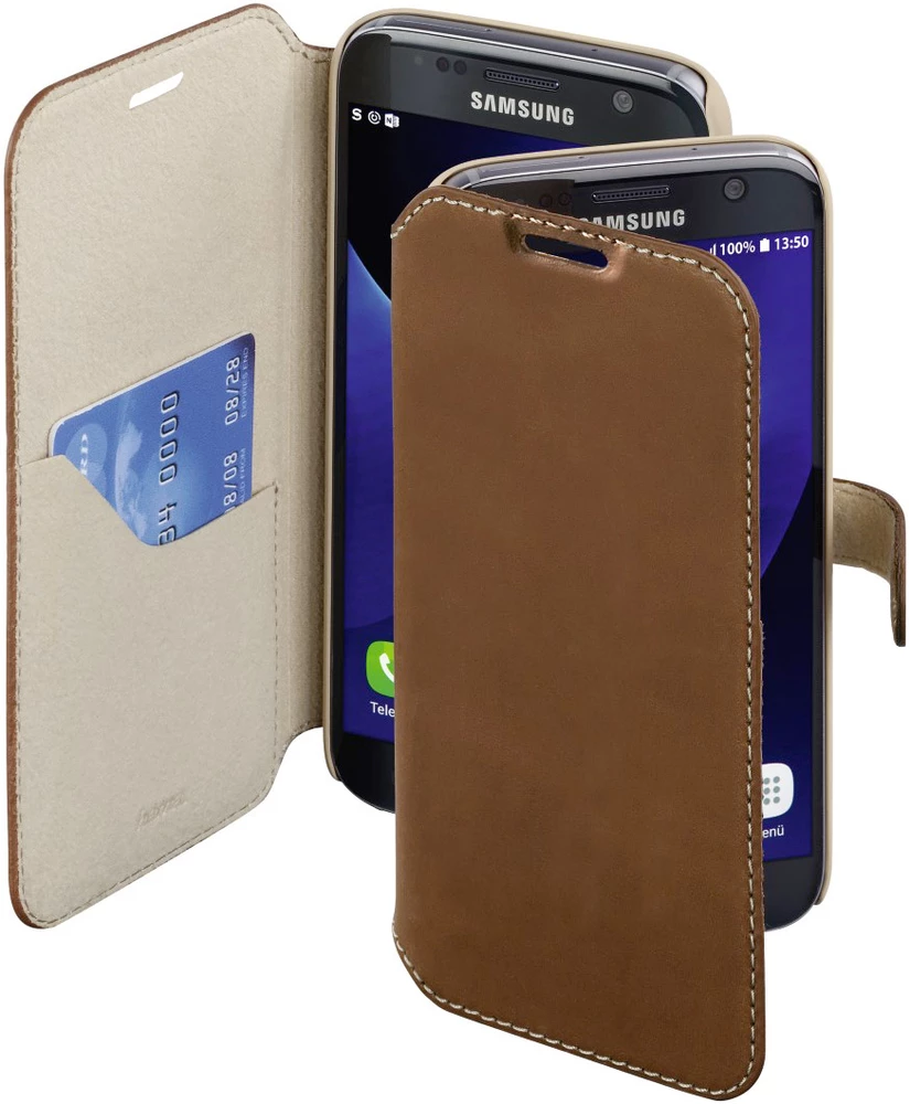 Preklopni etui za pametni telefon "Prime Line" Hama za: Samsung Galaxy S7 smeđa slika