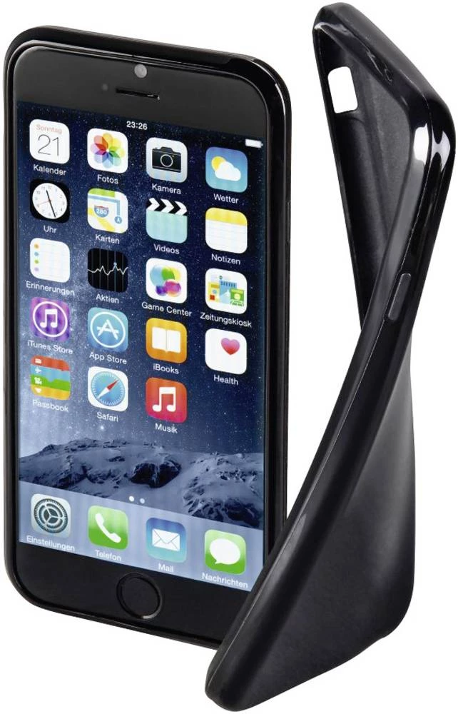 Maska za iPhone Hama Crystal za: Apple iPhone 6 , Apple iPhone 6S, crna slika