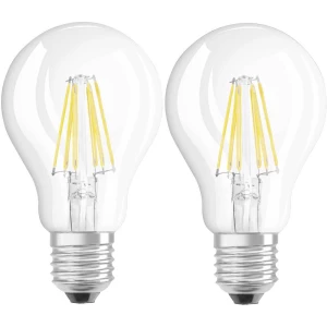 LED žarulja E27 klasičan oblik 7 W = 60 W toplo bijela (promjer x D) 60 mm x 105 mm KEU: A++ OSRAM sa žarnom niti 2 kom. slika