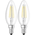 LED žarulja E14 oblik svijeće 4 W = 40 W toplo bijela (promjer x D) 35 mm x 97 mm KEU: A++ OSRAM sa žarnom niti 2 kom. slika