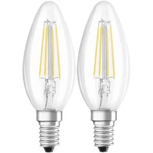 LED žarulja E14 oblik svijeće 4 W = 40 W toplo bijela (promjer x D) 35 mm x 97 mm KEU: A++ OSRAM sa žarnom niti 2 kom. slika