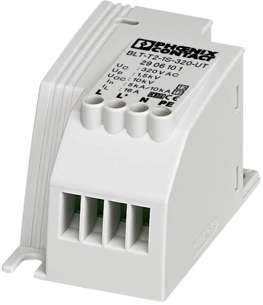 Prenaponski odvodnik 10-dijelni set, zaštita od prenapona za: razvodni ormar Phoenix Contact BLT-T2-1S-320-UT 2906101 5 kA slika