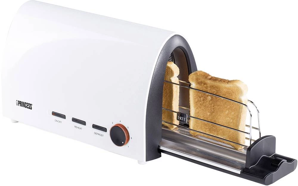 Dugački toster Tunnel Princess bijela, crna slika