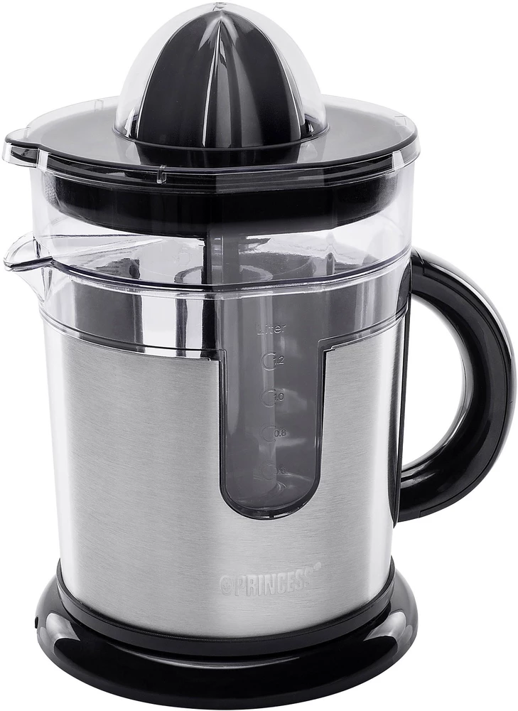 Aparat za cjeđenje citrusa Duo Princess 1,2 l 40 W plemeniti čelik, crna slika