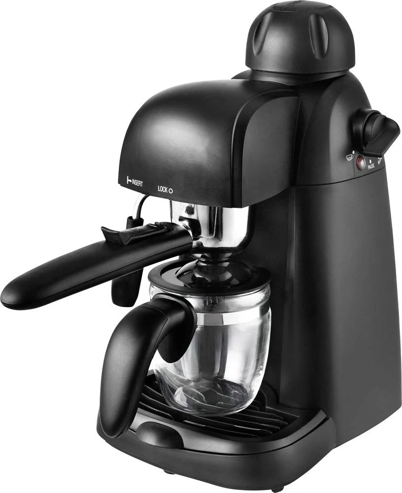 Aparat za espresso kavu TKG EXP 1000 TKG Team Kalorik 800 W staklena posuda, s tlačnim sustavom za paru, s mlaznicom za pjenjenj slika