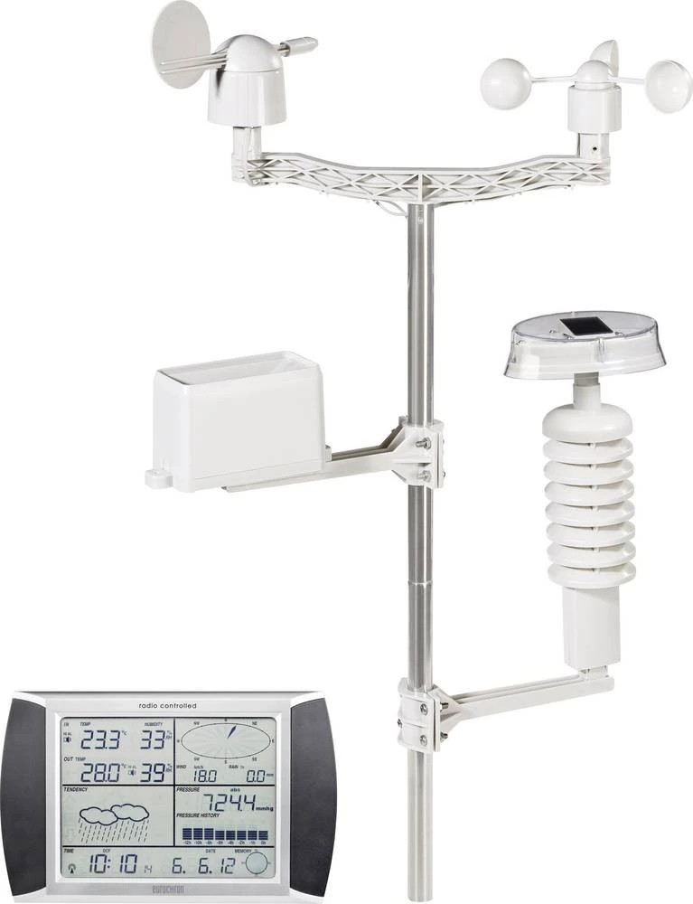 Bežična vremenska stanica Eurochron sa zaslonom na dodir WS1080, vremenska prognoza za 1 dan slika