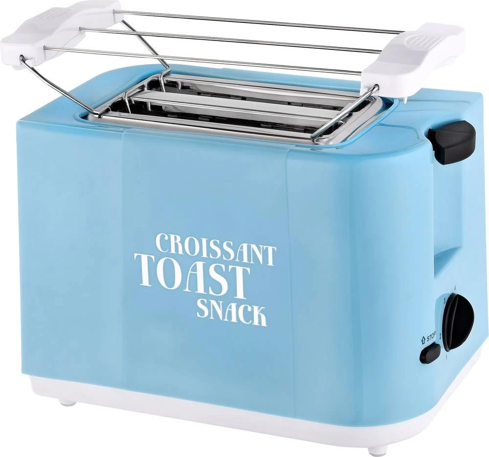 Toster TKG TO 46 BL TKG Team Kalorik s kablom, s nastavkom za pecivo, s ručnim podešavanjem temperature plava slika