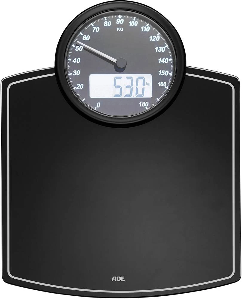 Digitalna osobna vaga BE 1501 Luna ADE područje vaganja (maks.)=180 kg crna slika