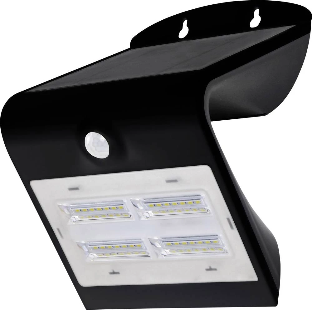 Solarna vanjska svjetiljka sa senzorom pokreta DIO-Solar 3,2W-B DioDor 3.2 W toplo-bijelo svjetlo, neutralno-bijelo svjetlo, crn slika